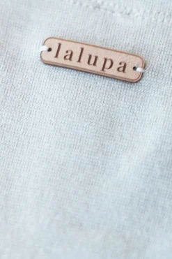 Bawełniana bluza z dzianiny prążkowanej - popielata