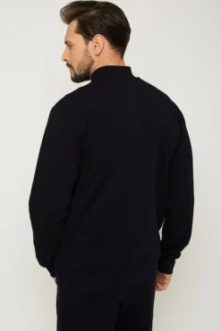 Bluza męska na zamek - czarna