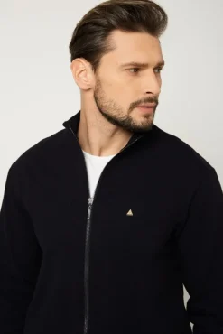 Bluza męska na zamek - czarna