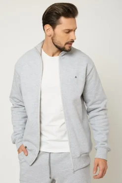 Bluza męska na zamek - szara