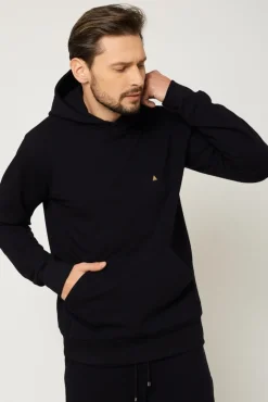 Bluza męska z kapturem - czarna