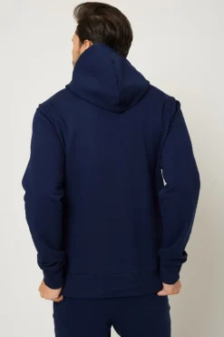 Bluza męska z kapturem - granatowa