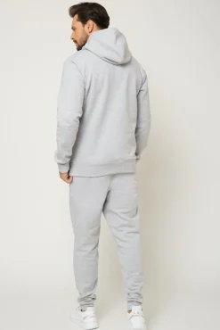 Bluza męska z kapturem - szara