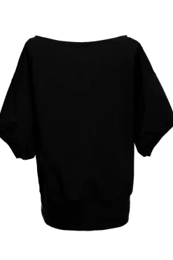 Bluza oversize z rękawem kimono - czarna