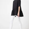 Bluza oversize zapinana z tyłu - czarna