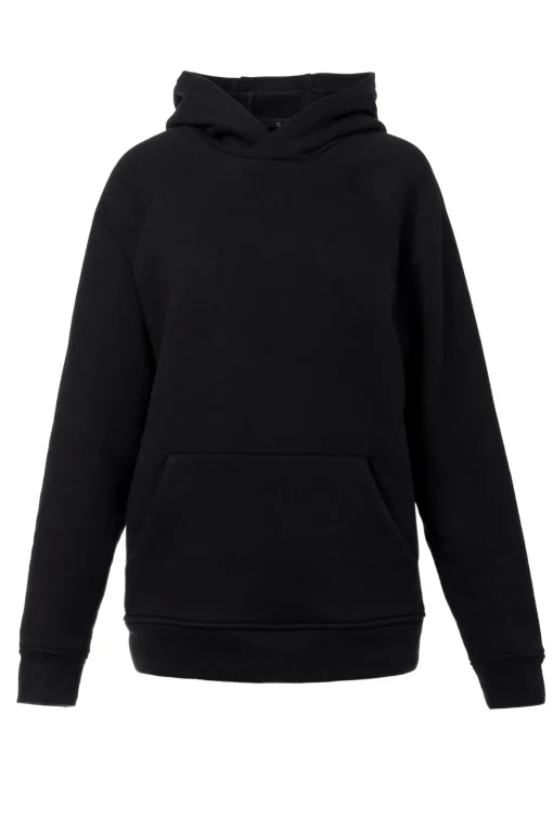 Bluza unisex z kieszenią kangurek i kapturem - czarna