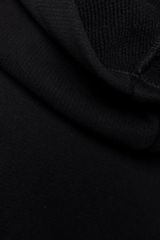 Bluza unisex z kieszenią kangurek i kapturem - czarna