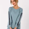Bluza z lampasami na rękawach - agawa