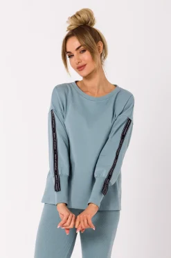 Bluza z lampasami na rękawach - agawa