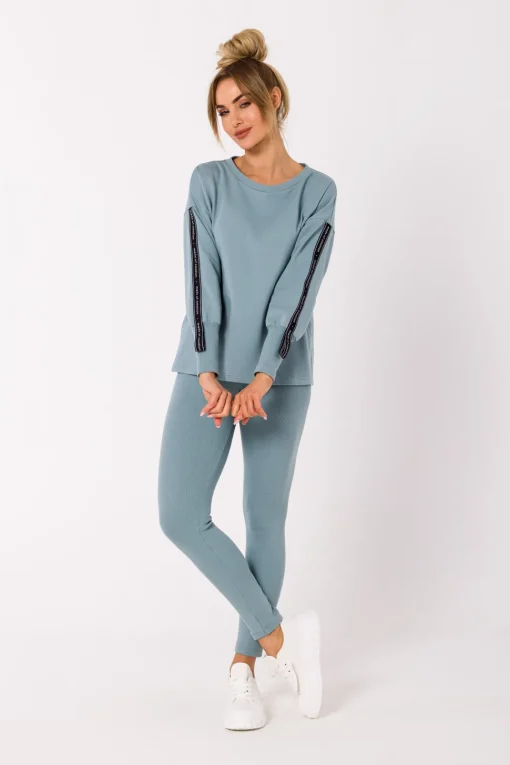 Bluza z lampasami na rękawach - agawa