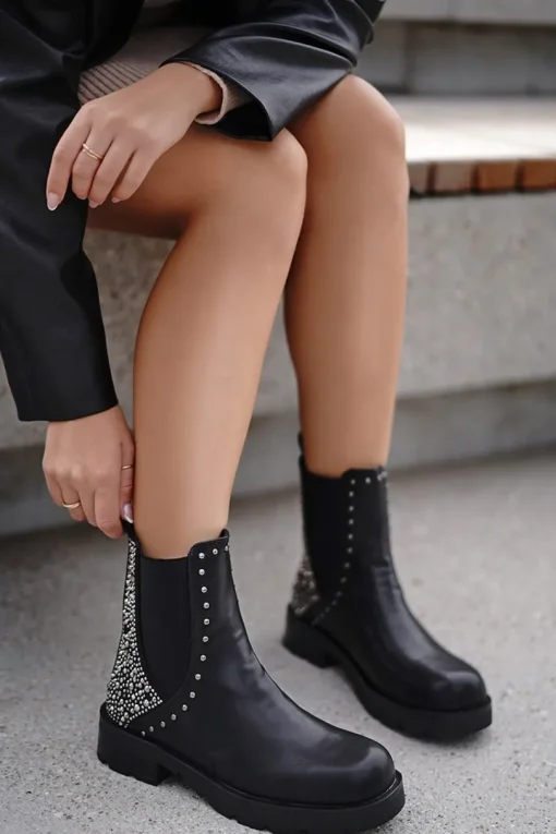 Buty do kostek Candice - czarne