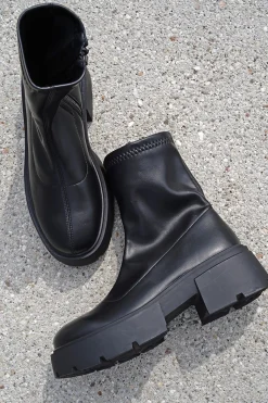Buty do kostek na platforme Abeni - czarne