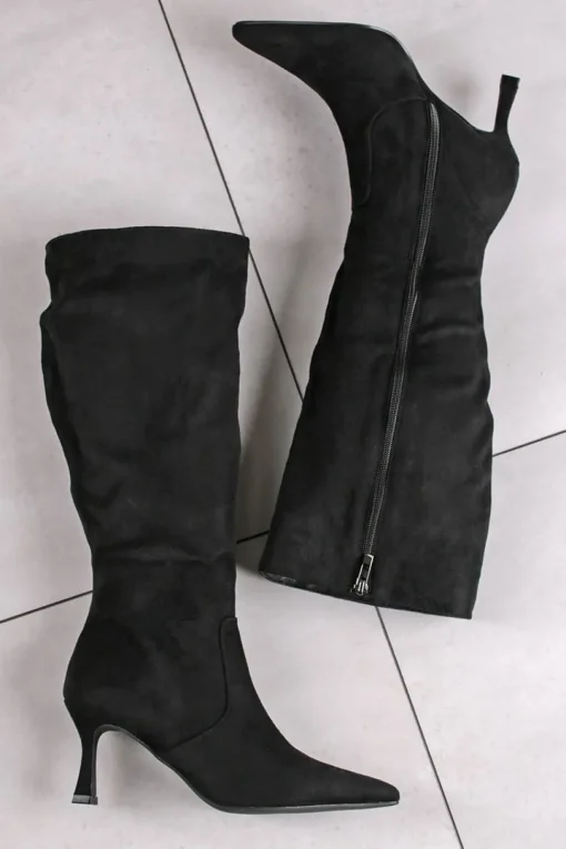 Buty na cienkim obcasie - czarne