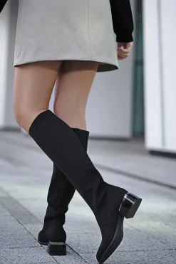 Buty na wysokim obcasie - czarne