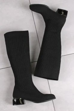 Buty na wysokim obcasie - czarne