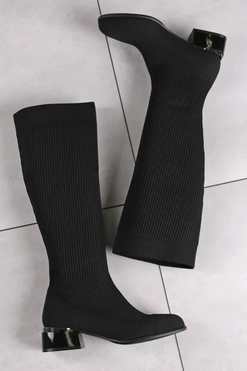 Buty na wysokim obcasie - czarne