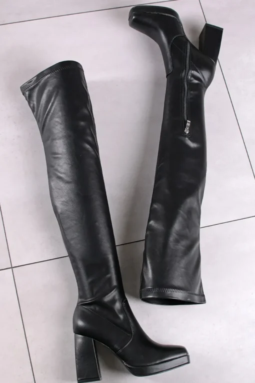 Buty powyżej kolana Jenny - czarne