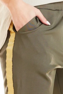 Casualowe spodnie na co dzień - khaki