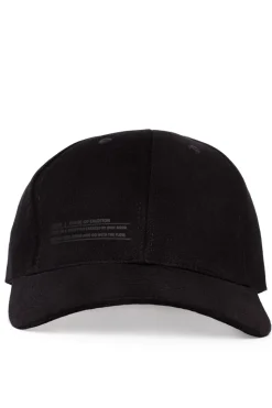 Czapka unisex z daszkiem i nadrukiem - czarna