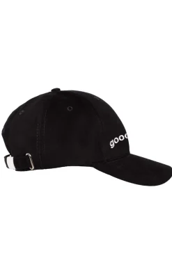 Czapka z daszkiem i haftem "good vibes" - czarna
