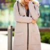 Długa bluza sportowa typu parka - szara