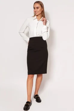 Elegancka koszula damska z kołnierzykiem - ecru