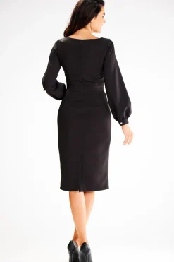Elegancka sukienka ołówkowa - czarna