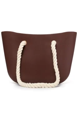 Gumowa torebka JELLY BAG - brązowa
