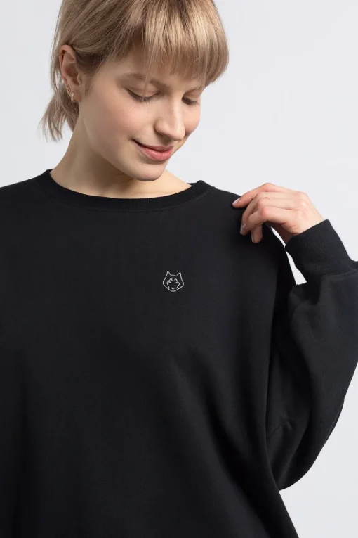 Klasyczna bluza z logo - czarna