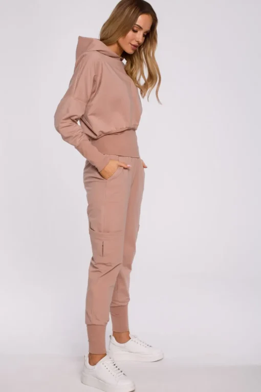 Kobiece spodnie dresowe - mocca