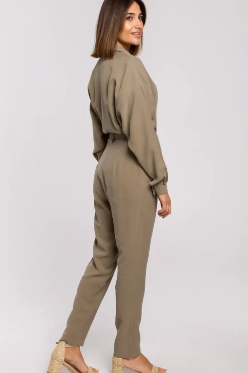 Kombinezon z paskiem - khaki