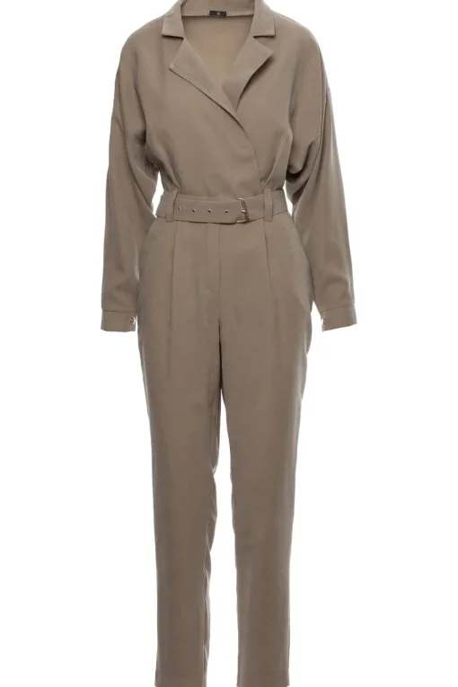 Kombinezon z paskiem - khaki