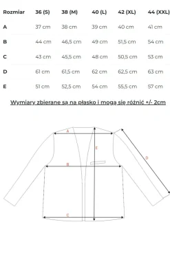 Krótka marynarka bez zapięcia - beżowa