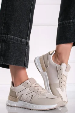 Niskie sneakersy Crissie - beżowe