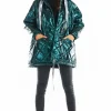 Pikowana kurtka oversize - zielona