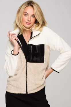 Pluszowa bluza z zamkiem - model 3