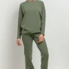 Spodnie dresowe typu jogger - zielone