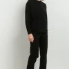 Spodnie dresowe typu jogger - czarne