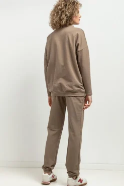 Spodnie dresowe typu jogger - cappuccino