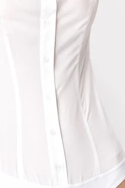 Stylowa koszula body - ecru