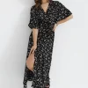 Sukienka maxi wiązana w pasie - model 8