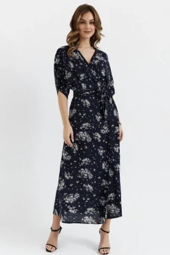 Sukienka maxi wiązana w pasie - model 4