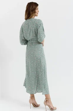 Sukienka maxi wiązana w pasie - model 7