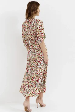 Sukienka maxi wiązana w pasie - model 5