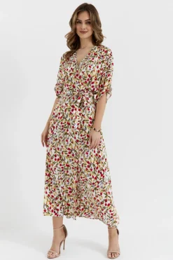 Sukienka maxi wiązana w pasie - model 5