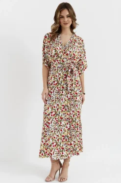 Sukienka maxi wiązana w pasie - model 5