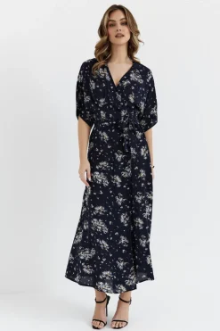 Sukienka maxi wiązana w pasie - model 4