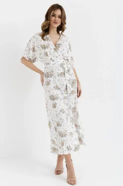 Sukienka maxi wiązana w pasie - model 3