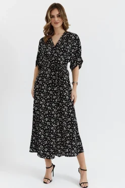 Sukienka maxi wiązana w pasie - model 8