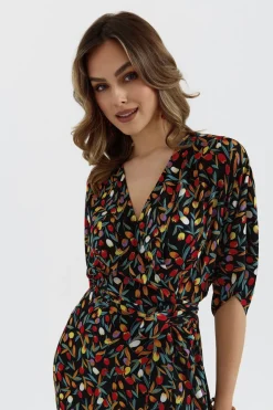 Sukienka maxi wiązana w pasie - model 6